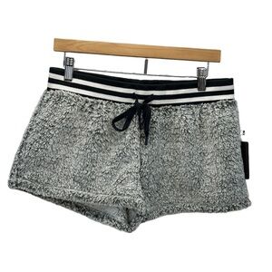 PJ Salvage Cozy Fleece Lounge Sleep Shorts RPBOS - Grey Frost - size Medium